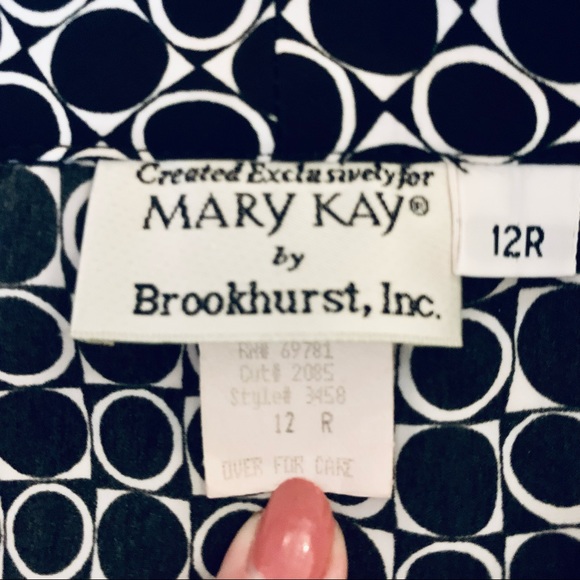 Vintage Circle & Square Psychedelic Blouse Sz 12 - Picture 7 of 13